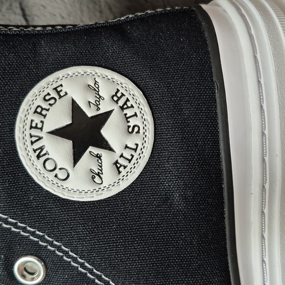 Converse CTAS Black and White Lugged Heel Platform High-Tops Size 8, New In Box! - Picture 8 of 13